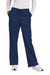Wonderwink WW4750/WW4750P/WW4750T Womens WorkFlex Flare Leg Cargo Pants w/ Pockets Navy Blue Model Front