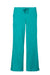 Wonderwink WW4750/WW4750P/WW4750T Womens WorkFlex Flare Leg Cargo Pants w/ Pockets Teal Blue Flat Front