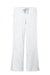 Wonderwink WW4750/WW4750P/WW4750T Womens WorkFlex Flare Leg Cargo Pants w/ Pockets White Flat Front