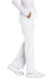 Wonderwink WW4750/WW4750P/WW4750T Womens WorkFlex Flare Leg Cargo Pants w/ Pockets White Model Side