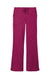 Wonderwink WW4750/WW4750P/WW4750T Womens WorkFlex Flare Leg Cargo Pants w/ Pockets Wine Flat Front