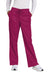 Wonderwink WW4750/WW4750P/WW4750T Womens WorkFlex Flare Leg Cargo Pants w/ Pockets Wine Model Front