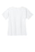 Wonderwink WW4760 Womens WorkFlex Short Sleeve V-Neck Mock Wrap Shirt w/ Pockets White Flat Back