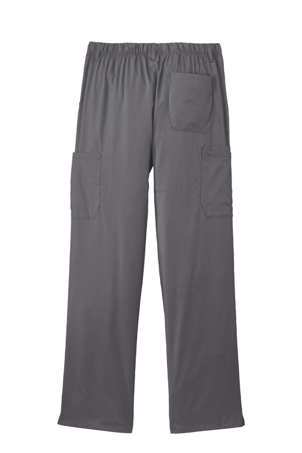 Wonderwink WW5058 Mens Premiere Flex Cargo Pants w/ Pockets Pewter Grey Flat Back