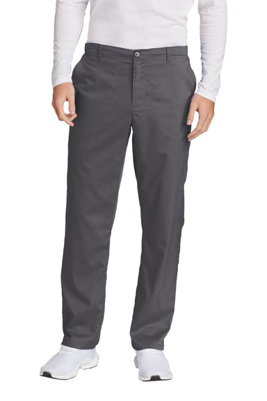 Wonderwink WW5058 Mens Premiere Flex Cargo Pants w/ Pockets Pewter Grey Model Front