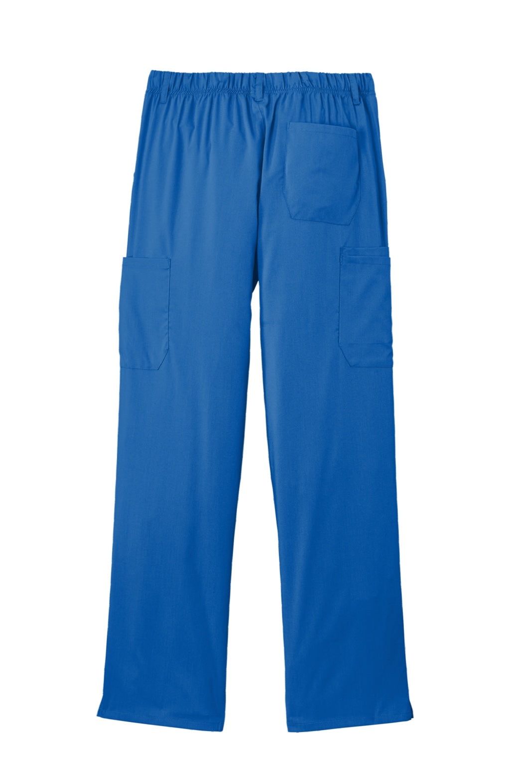 Wonderwink WW5058 Mens Premiere Flex Cargo Pants w/ Pockets Royal Blue Flat Back