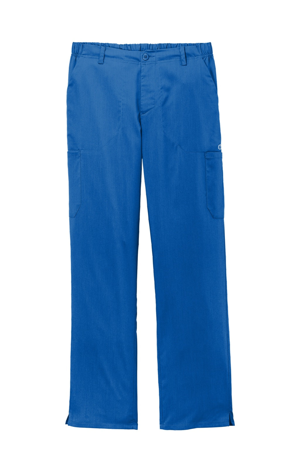 Wonderwink WW5058 Mens Premiere Flex Cargo Pants w/ Pockets Royal Blue Flat Front