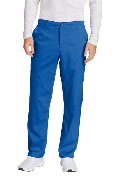Wonderwink WW5058 Mens Premiere Flex Cargo Pants w/ Pockets Royal Blue Model Front