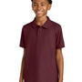 Port Authority Youth Wearever Signature Pique Short Sleeve Polo Shirt - Burgundy - COMING SOON
