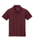 Port Authority Y200 Youth Wearever Signature Pique Short Sleeve Polo Shirt Burgundy Flat Front