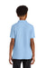 Port Authority Y200 Youth Wearever Signature Pique Short Sleeve Polo Shirt Cloud Blue Model Back
