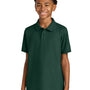 Port Authority Youth Wearever Signature Pique Short Sleeve Polo Shirt - Dark Green - COMING SOON