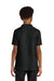 Port Authority Y200 Youth Wearever Signature Pique Short Sleeve Polo Shirt Deep Black Model Back