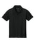 Port Authority Y200 Youth Wearever Signature Pique Short Sleeve Polo Shirt Deep Black Flat Front