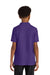 Port Authority Y200 Youth Wearever Signature Pique Short Sleeve Polo Shirt Prism Purple Model Back