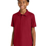 Port Authority Youth Wearever Signature Pique Short Sleeve Polo Shirt - Rich Red - COMING SOON