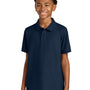 Port Authority Youth Wearever Signature Pique Short Sleeve Polo Shirt - River Navy Blue - COMING SOON