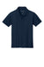 Port Authority Y200 Youth Wearever Signature Pique Short Sleeve Polo Shirt River Navy Blue Flat Front