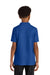 Port Authority Y200 Youth Wearever Signature Pique Short Sleeve Polo Shirt True Royal Blue Model Back