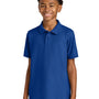 Port Authority Youth Wearever Signature Pique Short Sleeve Polo Shirt - True Royal Blue - COMING SOON