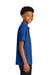 Port Authority Y200 Youth Wearever Signature Pique Short Sleeve Polo Shirt True Royal Blue Model Side