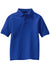 Port Authority Y500 Youth Silk Touch Wrinkle Resistant Short Sleeve Polo Shirt Royal Blue Flat Front