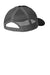 Port Authority Hats YC402 Youth Snapback Trucker Hat Black/Steel Grey Flat Back