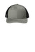 Port Authority Hats YC402 Youth Snapback Trucker Hat Heather Grey/Black Flat Front