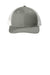 Port Authority Hats YC402 Youth Snapback Trucker Hat Heather Grey/White Flat Front