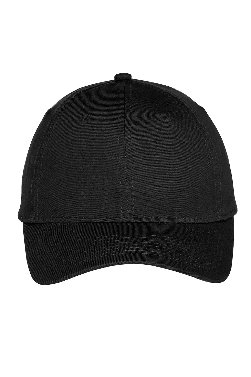 Port & Company Hats YC914 Youth Twill Adjustable Hat Black Flat Front