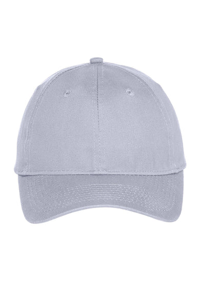 Port & Company Hats YC914 Youth Twill Adjustable Hat Silver Grey Flat Front
