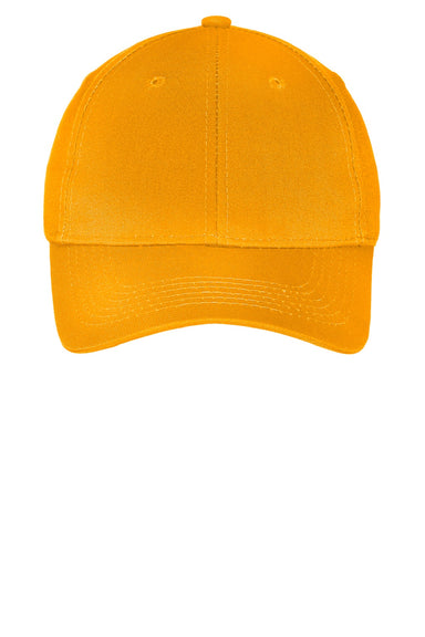 Port & Company Hats YCP80 Youth Twill Adjustable Hat Athletic Gold Flat Front