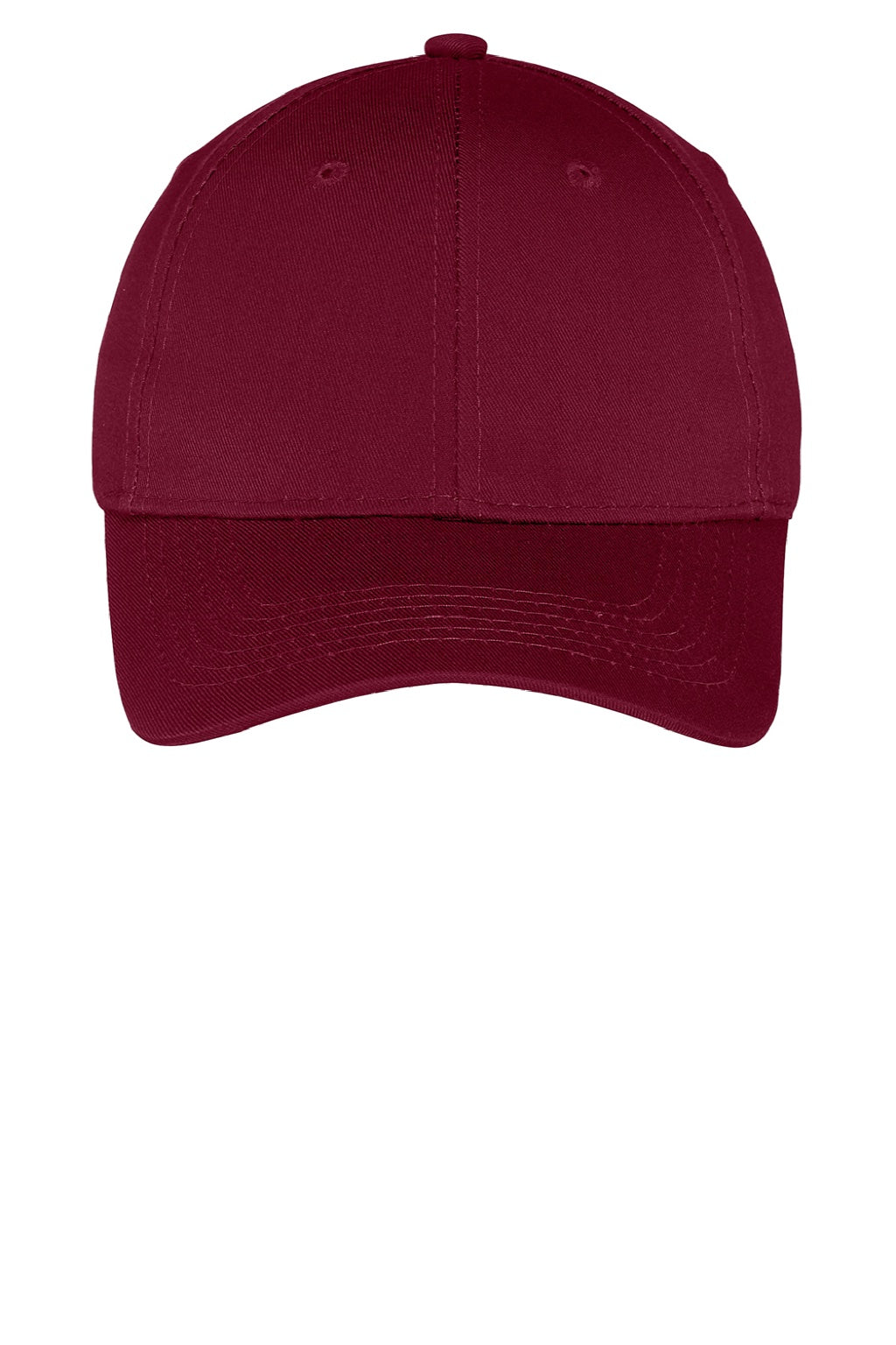 Port & Company Hats YCP80 Youth Twill Adjustable Hat Maroon Flat Front