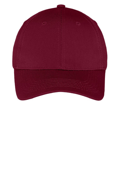 Port & Company Hats YCP80 Youth Twill Adjustable Hat Maroon Flat Front