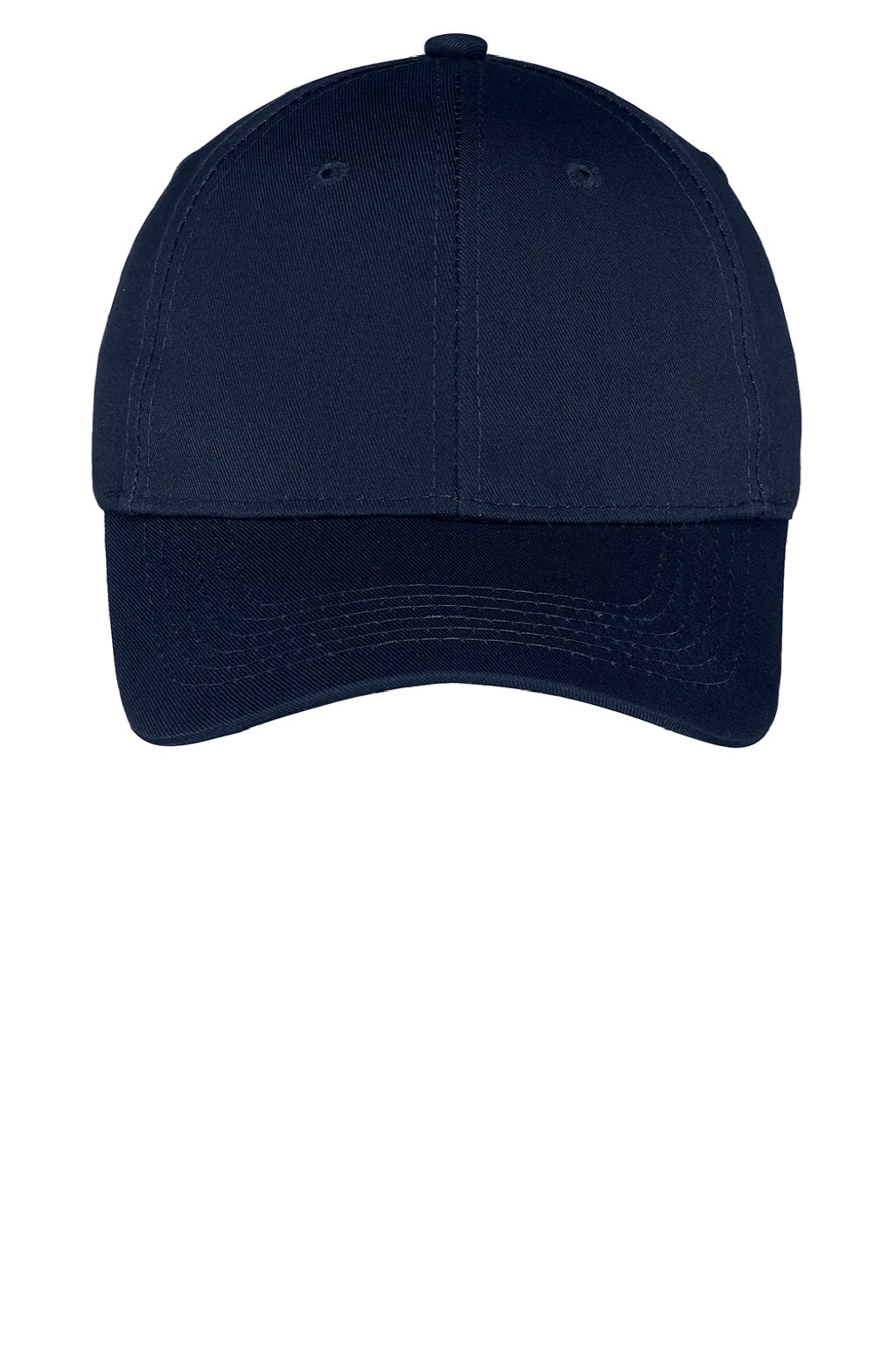 Port & Company Hats YCP80 Youth Twill Adjustable Hat Navy Blue Flat Front