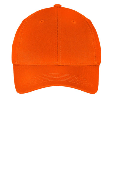 Port & Company Hats YCP80 Youth Twill Adjustable Hat Orange Flat Front