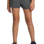 Sport-Tek Youth Girls Jersey Knit Squad Shorts - Heather Dark Grey - COMING SOON