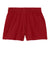 Sport-Tek YGST311 Youth Girls Jersey Knit Squad Shorts Deep Red Flat Back