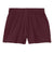 Sport-Tek YGST311 Youth Girls Jersey Knit Squad Shorts Maroon Flat Back