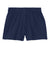 Sport-Tek YGST311 Youth Girls Jersey Knit Squad Shorts True Navy Blue Flat Back