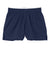 Sport-Tek YGST311 Youth Girls Jersey Knit Squad Shorts True Navy Blue Flat Front