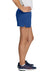 Sport-Tek YGST311 Youth Girls Jersey Knit Squad Shorts True Royal Blue Model Side