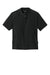 Sport-Tek YJST489 Youth Repeat Moisture Wicking 1/4 Zip Short Sleeve Jacket Black Flat Front