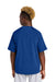 Sport-Tek YJST489 Youth Repeat Moisture Wicking 1/4 Zip Short Sleeve Jacket True Royal Blue Model Back