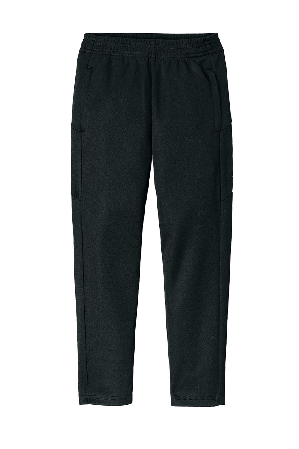 Sport-Tek YPST800 Youth Moisure Wicking Travel Pants w/ Pockets Black Flat Front