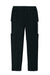 Sport-Tek YPST800 Youth Moisure Wicking Travel Pants w/ Pockets Black/White Flat Back