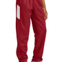 Sport-Tek Youth Moisure Wicking Travel Pants w/ Pockets - Deep Red/White