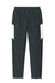 Sport-Tek YPST800 Youth Moisure Wicking Travel Pants w/ Pockets Iron Grey/White Flat Front