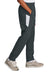 Sport-Tek YPST800 Youth Moisure Wicking Travel Pants w/ Pockets Iron Grey/White Model Side