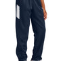 Sport-Tek Youth Moisure Wicking Travel Pants w/ Pockets - True Navy Blue/White